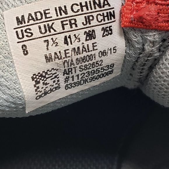 Adidas Originals Tubular Runner Weave Athletic Shoes Size 8 Mens Gray Red - Picture 7 of 8